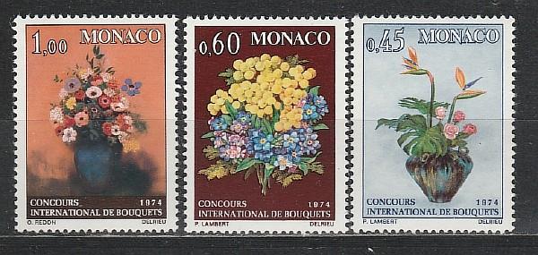 Монако 1973, Цветы, 3 марки